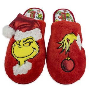Nuova casa confortevole simpatico cartone animato Grinch pantofole di cotone <span class=keywords><strong>invernale</strong></span> per gli uomini e le coppie di donne pantofole di cotone caldo - Product Image 1