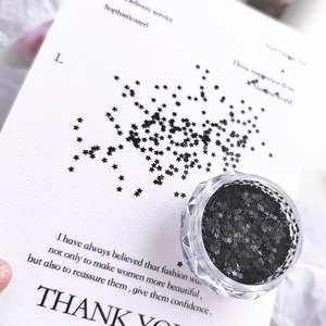 Paillettes étoiles mini multicolores en vrac de 1 mm, ultra fines, micro-paillettes en forme d'étoile, flocons de paillettes lâches, confettis de fête, pour nail art et résine époxy - Product Image 6