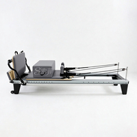 Bodybuilding Langlebige Hochwertige Yoga Vollausziehbare Liege Schwarzes Aluminium Pilates Reformer Gerät Box Jump Board Tragbar
