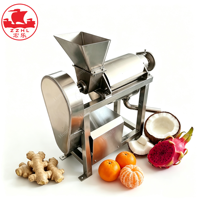 Automatische sinaasappel/appel/druif/gember sapmachine industriële koudpers extractor machine fruitsapmachine