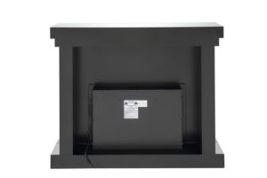 Modern <b>Mirrored</b> & Faux Crystals Fireplace Console <b>Table</b> with MDF Panel for Living Room - Product Image 3