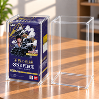 Étui de présentation magnétique en acrylique transparent personnalisé pour jeu de cartes One Piece, rose, protection UV à 99 %, aimant N52, anti-poussière