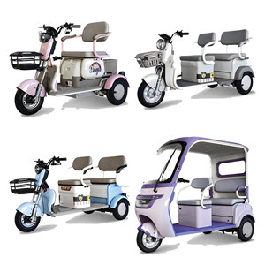 Triciclo Elettrico Pieghevole Mini Scooter a <span class=keywords><strong>3</strong></span> <span class=keywords><strong>Ruote</strong></span> 48V 500W per Donne Design Compatto Sedile Imbottito Cestino Anteriore per Adulti - Product Image 2