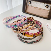 Accessoire de tête en acétate, style simple, bandeau pour fille, série couleur écaille de tortue, petite fille fraîche