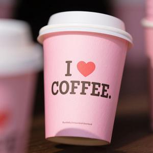 Gobelets en papier personnalisés avec revêtement aqueux imprimé, recyclés, à double paroi, jetables, 12 oz, pour la vente de Noël - Product Image 1