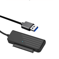 Kabel Drive mudah M.2 SSD NVME, protokol ganda 10GB3.1 Tipe C ke SATA2.5/3.5 inci kabel Hard Drive 5GB