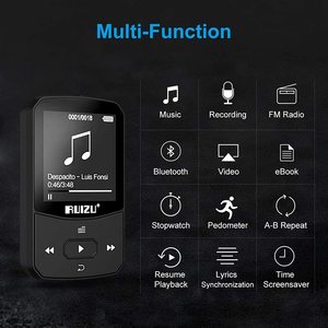 Kim loại tiên tiến với clip Ruizu X52 MP3 âm nhạc máy nghe nhạc cho chạy bộ <span class=keywords><strong>MP5</strong></span> BT 5.0 mặc Mini thể thao <span class=keywords><strong>MP4</strong></span> - Product Image 4