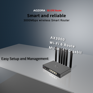 Router CPE 5G de Doble Banda con Ranura para Tarjeta SIM, Gateway Celular SOHO AX3000, 6 Antenas, Compatible con WEP/L2TP/GRE VPN, Admite 128 Usuarios, para Exteriores, en Oferta - Product Image 4