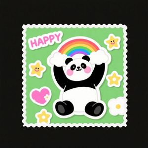 <b>Secure</b> INS Style Lovely Living Room Children's Room Self-Adhesive Vinyl Kiss Cut Waterproof Decoration Print Wall <b>Stickers</b> - Product Image 4