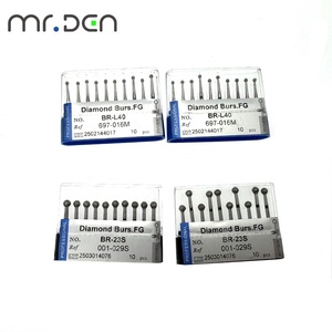 Kit di Frese Diamantate Dentali BR-L40 Fg ad Alta Velocità Mr.Den per Laboratorio Odontotecnico - Product Image 2