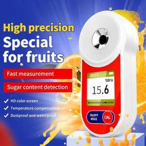 Zuckerrefraktometer mit individuellen Farben, Frucht-Wassermelonen-Süße-Messgerät, digitales Display, Brix-Meter, wasserdicht, 0-55% Brix - Product Image 5