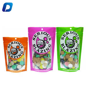 Sacs personnalisés pour bonbons, sacs en aluminium alimentaire, sachets refermables à fermeture éclair, sachets en mylar, sachets debout avec fenêtre - Product Image 2