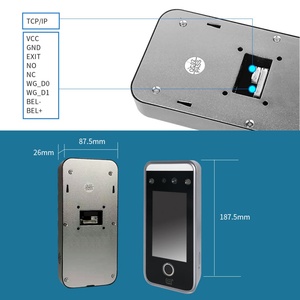 Terminal de contrôle d'accès et de pointage des heures avec reconnaissance faciale dynamique par IA, empreinte digitale et RFID, écran 4,3 pouces - Product Image 6
