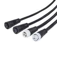 Connecteur M16 étanche IP67, câble pour éclairage LED de plantes à 2, 3, 4 ou 5 broches, fiche mâle/femelle pour applications d'alimentation