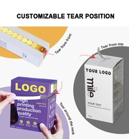 Guangzhou Zhenxiong Tear Strip Box Boîtes d'emballage en papier pour cartes blanches finement traitées