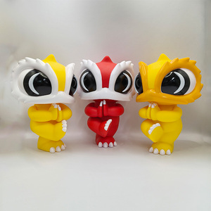 Figura de acción de cabeza de león detallada de PVC de alta definición figurita cultural china posando dinámicamente para coleccionar y decorar - Product Image 6