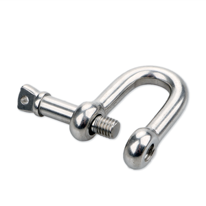 Bạc thép không gỉ đánh bóng Châu Âu loại cường độ cao bu lông loại cung hình dạng Neo còng D-Loại còng phần cứng gian lận - Product Image 6