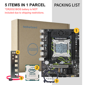 PANDL NUEVO Combo de Escritorio con Chipset X99 C612, Matx NVMe M2 WiFi6 Sata3.0 4X DDR3 ECC Ram, Kit de Placa Base <span class=keywords><strong>Intel</strong></span> <span class=keywords><strong>Xeon</strong></span> <span class=keywords><strong>E5</strong></span> <span class=keywords><strong>2678</strong></span> <span class=keywords><strong>V3</strong></span> X99 - Product Image 6