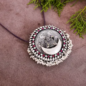 Silver Pendant - Indian Tribal Jewelry - Pearl Tribal Jewelry - Customize Jewelry - Wholesale