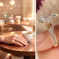 Bague d'éternité en argent S925 certifiée GRA avec moissanite taillée, bague de fiançailles et de mariage pour femme, vente en gros