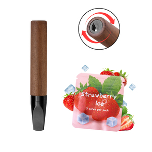 Tragbare Migräne medizin aus Holz mit Nasen stangen Medilisk Aufhören zu rauchen Aroma therapie Pfefferminz duft Ätherische Öle für Erwachsene - Product Image 1