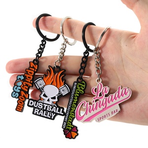 Wholesale Custom Personalized Fashion 2D 3D <b>Silver</b> Black Plated Zinc Alloy Eco-Friendly Waterproof Keychain - Product Image 1