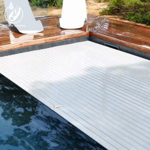 Couverture de piscine automatique Water Crown pour enfants, durable, en PC, protection UV, antidérapante, sécurité, livraison directe d'usine - Product Image 3