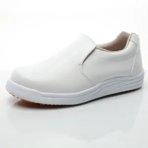 Rubber Outsole White Microfiber Leather Upper Kitchen Shoes Chef Shoes Kitchen Oil And Slip Resistant Safety Shoes