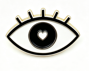 Colgante de Ojo Chapado en Oro, de Latón Blanco y Negro, Estilo Vintage, Regalo de Joyería para Mujer - Product Image 2