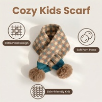 Écharpe personnalisée imprimée pour enfants, bébés et tout-petits, longue, 100% coton, écologique, légère, chaude pour l'hiver, à nouer croisé, cache-cou