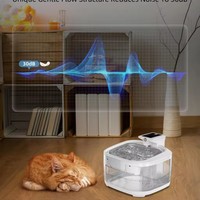 Fontaine à eau automatique en plastique écologique, étanche, pour chats et chiens, capacité de 4,5 L, design ultra silencieux, portable, rechargeable