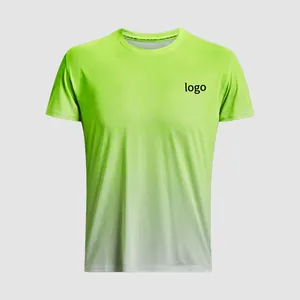 Erkek spor kısa kollu hızlı kuru nefes konfor olabilir özelleştirilmiş tişört süblimasyon boşlukları Jersey rahat baskılı gömlek