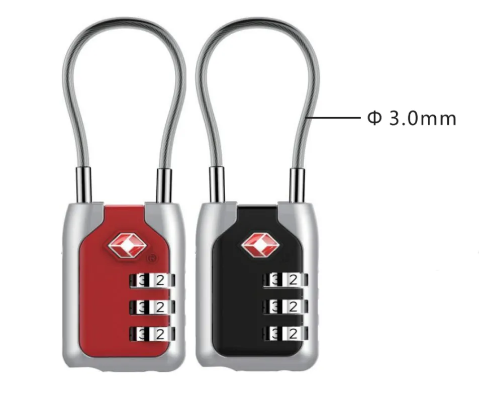 Rarlux Tsa Padlock 3 digitales Passwort Gepäcktasche Zink-Alloy-Schloss Karosserie-Kombinationsrad Koffer-Kombinations-Schloss