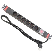 Usine personnalisée 10A/16A/20A universel Smart Rack unité de Distribution d'alimentation métal/aluminium PDU C13/C19 pour armoire de rack de serveur 240V