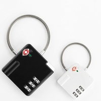 Cadenas à combinaison réinitialisable antivol TSA529 en alliage de zinc pour bagages de voyage, sacs à dos et casiers scolaires