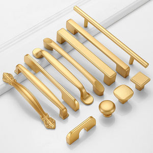Kenop emas modern kabinet tarik emas untuk lemari dan laci kenop pintu lemari kenop pintu kabinet - Product Image 1