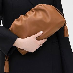 Sac à bandoulière en cuir personnalisé pour femme, avec pompon et bouton, imperméable, petit sac à main portable, idéal printemps, été, hiver - Product Image 5