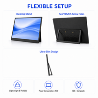 Écran de surveillance de terrain portable 14,0 pouces, double Type-C MINI HD-IN 16:10 pour la production vidéo caméra