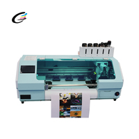 A3UVprinter dengan lampu cetak 5 warna printer tinta menyembuhkan kecepatan tinggi dan presisi 35cm pembersih ukuran cetak XP600Print head