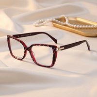 Nouvelle Tendance Luxe 2026 – Montures Optiques Prêtes à l'emploi, Grandes Montures Œil de Chat en Acétate, Lunettes de Myopie avec Verres Transparents pour Femmes