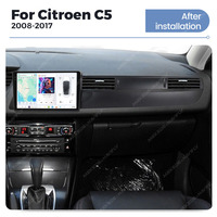 DUDUAUTO Autoradio Multimédia Navigation GPS Stéréo Autoradio Car-play AUTO Android 13 Pour Citroën C5 2008 2009 2010 2017