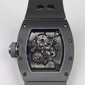 Reloj de Lujo Tonneau 055 Skeleton Unisex, Automático, Mecánico, Movimiento ETA, Cronógrafo, Caja de Titanio, Correa de Goma, Alta Calidad - Product Image 6