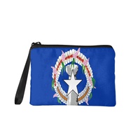 Dompet Koin Berresleting dengan Cetakan Bendera Negara Unik, Dompet Kompak Portabel Sempurna untuk Perjalanan Belanja dan Perjalanan Sehari-hari.
