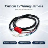 Harnais de câblage personnalisé pour batterie de scooter électrique 48V 52V, 10AWG 12AWG, harnais de câblage pour véhicule électrique, connecteur mâle-femelle