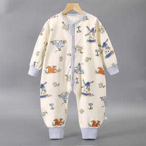 Saco de dormir grueso de invierno para bebé, mono de manga larga para bebé, mono para niño pequeño de 3 a 60 <span class=keywords><strong>meses</strong></span>, ropa de dormir acolchada de algodón cálido, pijamas para niños - Product Image 4