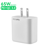 Meilleures ventes - Chargeur mural compact rapide 65W PD GaN III pour MacBook Air, ordinateur portable, tablette, téléphone