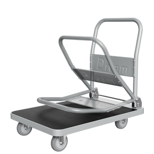 Industriële Zware Stalen Platform Handtruck <span class=keywords><strong>Trolley</strong></span> Kar Met Stille Wielen Verdikte Opvouwbare Ijzer En Stalen Plaat Aanhangwagen - Product Image 6