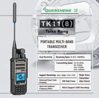 Radio bidirectionnelle TK11(8) - Walkie-talkie 10W - Récepteur large bande - Analyseur de spectre - Décodage intelligent - 999 canaux