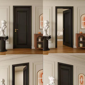 Puertas de Entrada de Madera con Rotura de Puente Térmico, Ahorro de Energía, MDF, Madera Maciza, Resistentes al Agua para Uso Interior, Proveedor Directo de Fábrica - Product Image 1