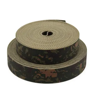 Custom 1/5" 25 40 57mm 600d Molle Web ARR Nylon Camouflage Camo Webbing Strap